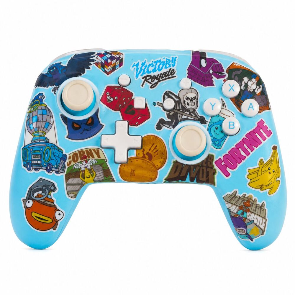 Fortnite Nintendo Switch Rechargeable Wireless Controller Sticker Mania PowerA